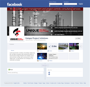Facebook Design by Sbss for Unique Project Solutions | Design: #2044192