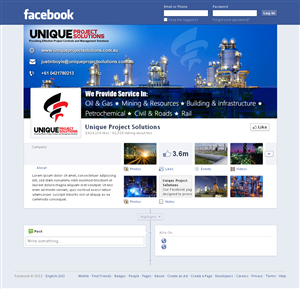 Facebook Design by Sbss for Unique Project Solutions | Design: #2044210
