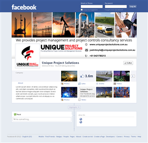 Facebook Design by Sbss for Unique Project Solutions | Design: #2044446