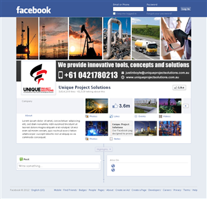 Facebook Design by Sbss for Unique Project Solutions | Design: #2044560