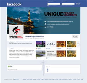 Facebook Design by Sbss for Unique Project Solutions | Design: #2044574
