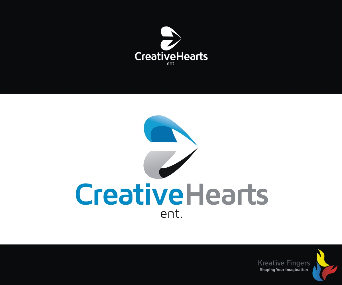 Logo Design by Kreative Fingers for Creative Hearts Entertainment | Design #9259015