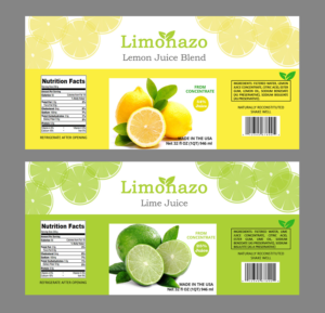 Juice Label for Hispanic Customer Demographic | Diseño de Etiqueta por maricreatives
