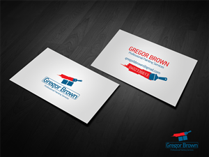 Business Card Design by diRtY.EMM for Gregor Brown Professional painting Services | Design: #2035560