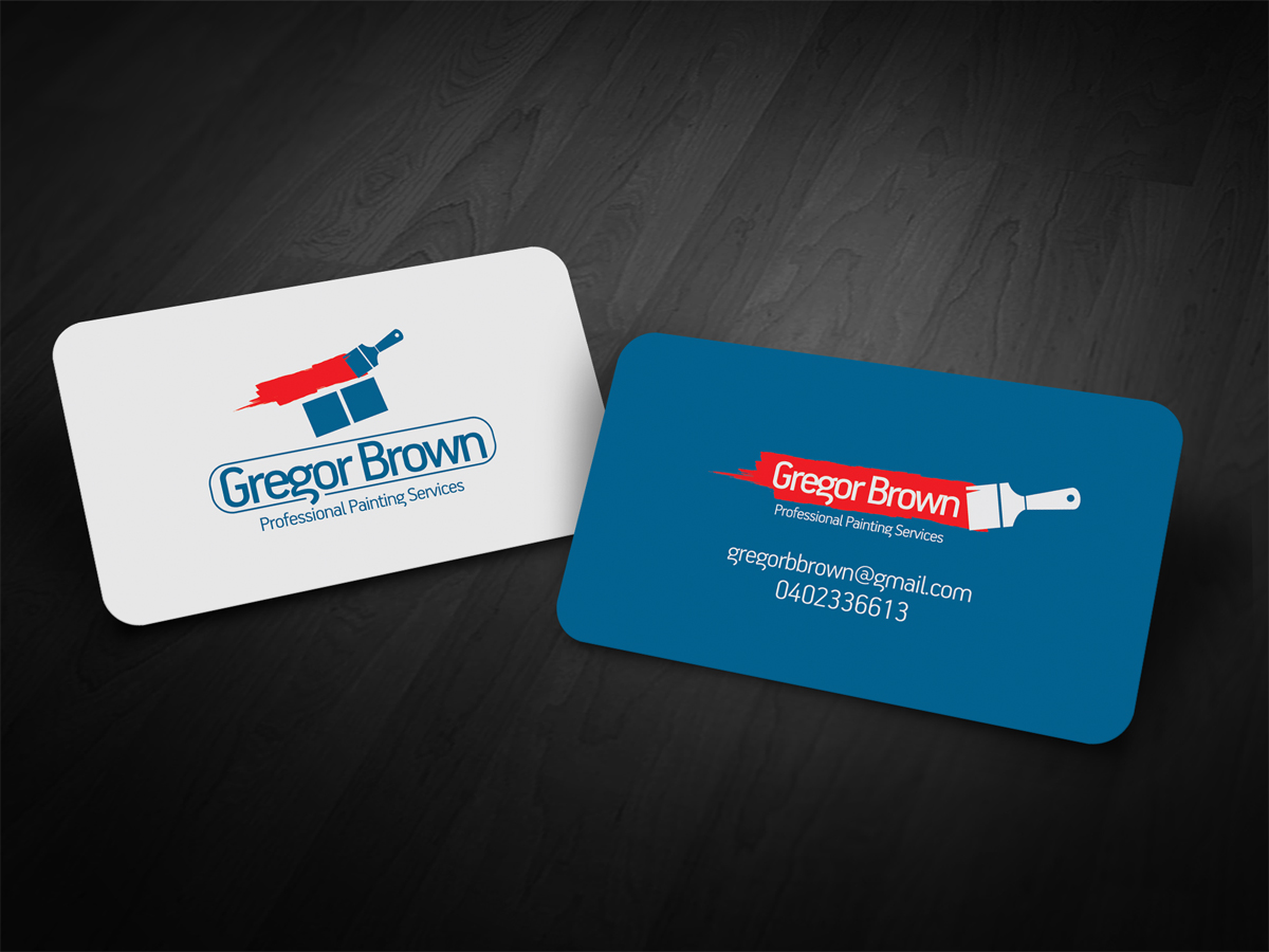 Design de Carte de Visite par diRtY.EMM pour Gregor Brown Professional painting Services | Design #2044563