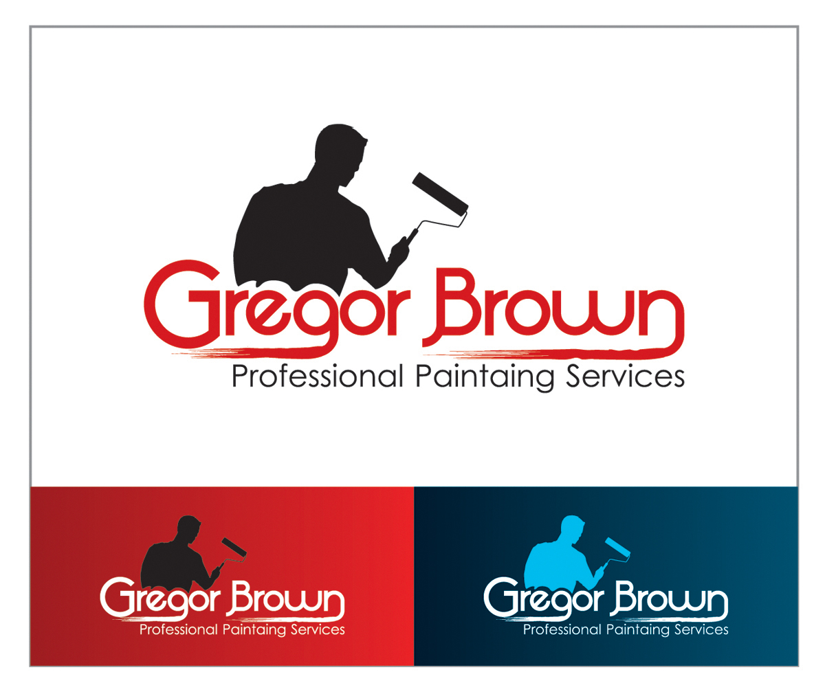 Business Card Design by Rflames for Gregor Brown Professional painting Services | Design #2037169