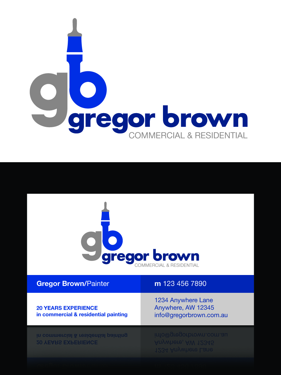 Design de Carte de Visite par Graphite Design pour Gregor Brown Professional painting Services | Design #2039765
