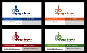 Business Card Design by Graphite Design for Gregor Brown Professional painting Services | Design #2042827
