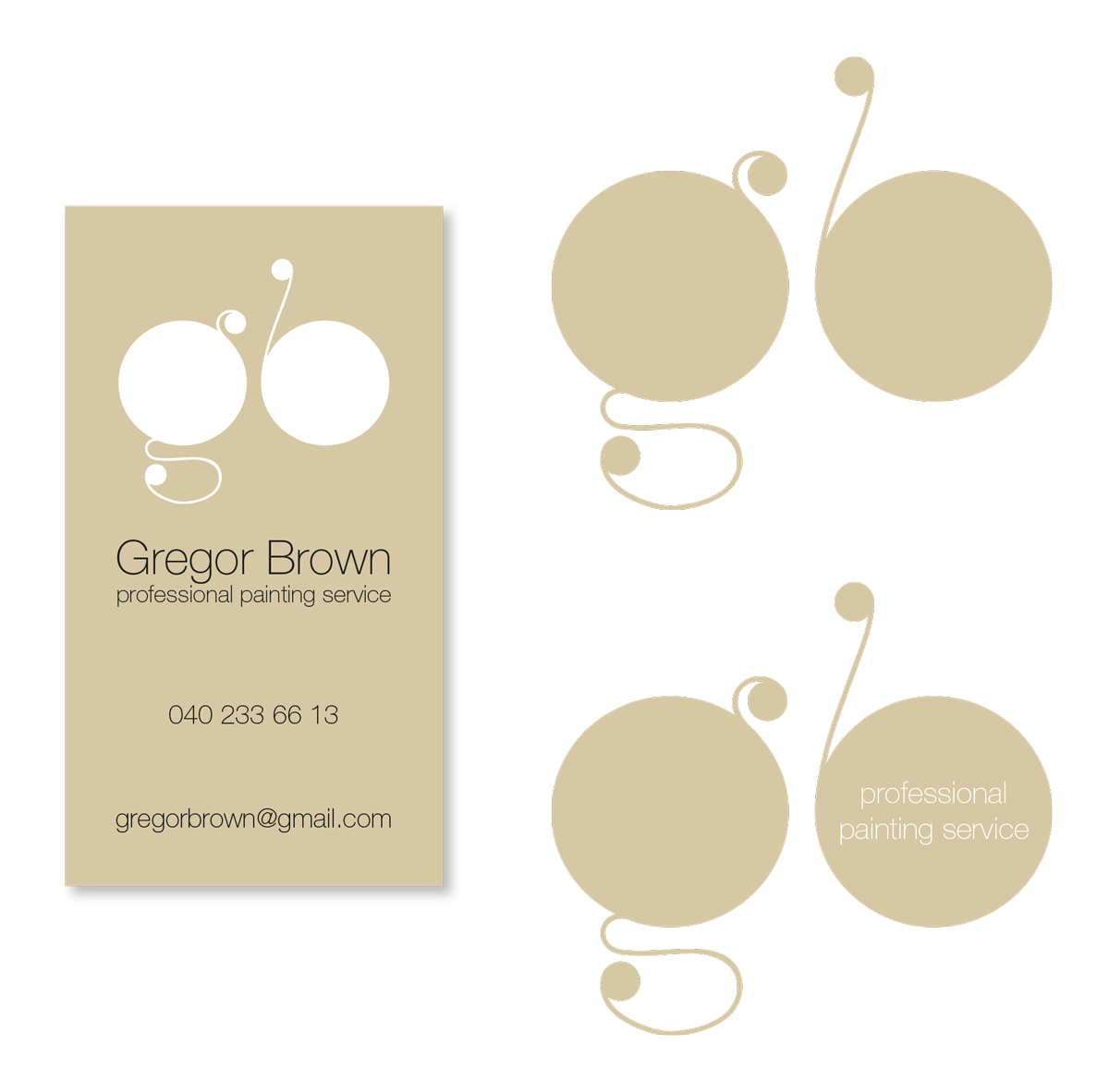 Business Card Design by processK for Gregor Brown Professional painting Services | Design #2036345