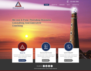 Web Design by harmi_199 for Illuminate Advisory Group | Design: #9262042
