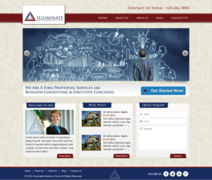 Web Design by harmi_199 for Illuminate Advisory Group | Design: #9262192
