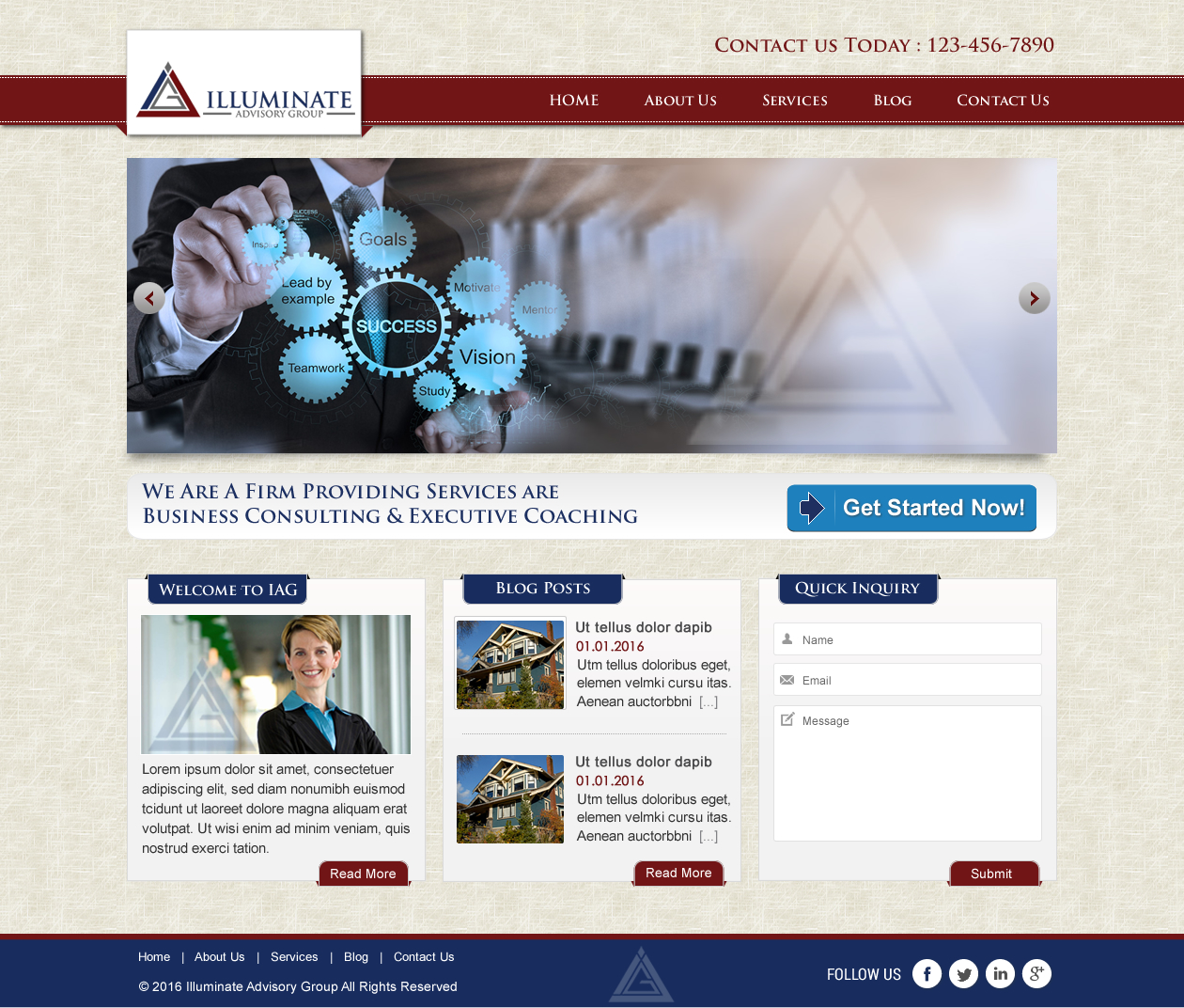 Web Design by harmi_199 for Illuminate Advisory Group | Design #9262194