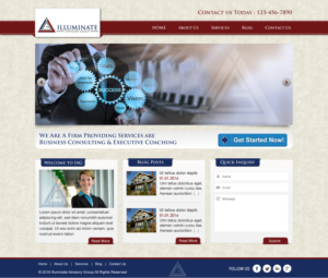 Web Design by harmi_199 for Illuminate Advisory Group | Design: #9262194