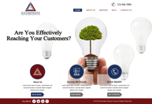 Web Design by harmi_199 for Illuminate Advisory Group | Design: #9263712