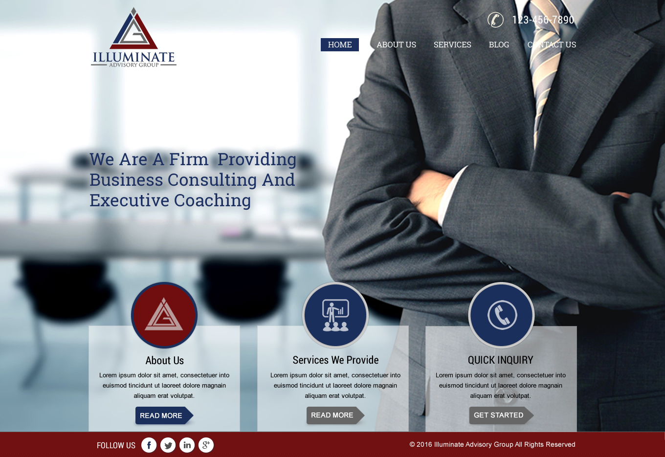 Web Design by HarmiDesigning for Illuminate Advisory Group | Design #9263714