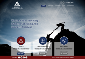 Web Design by harmi_199 for Illuminate Advisory Group | Design: #9263715