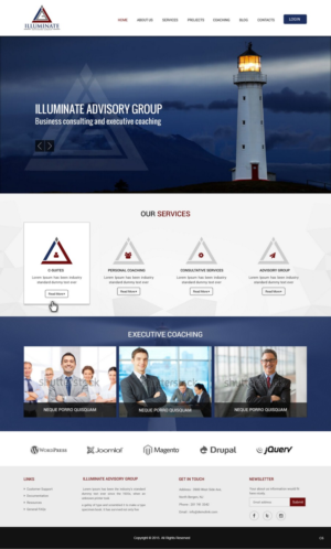 Web Design by pb for Illuminate Advisory Group | Design: #9268361