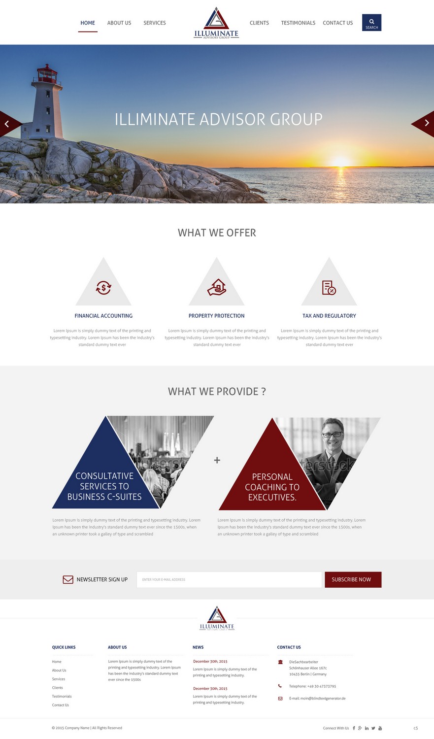 Web Design by pb for Illuminate Advisory Group | Design #9268372
