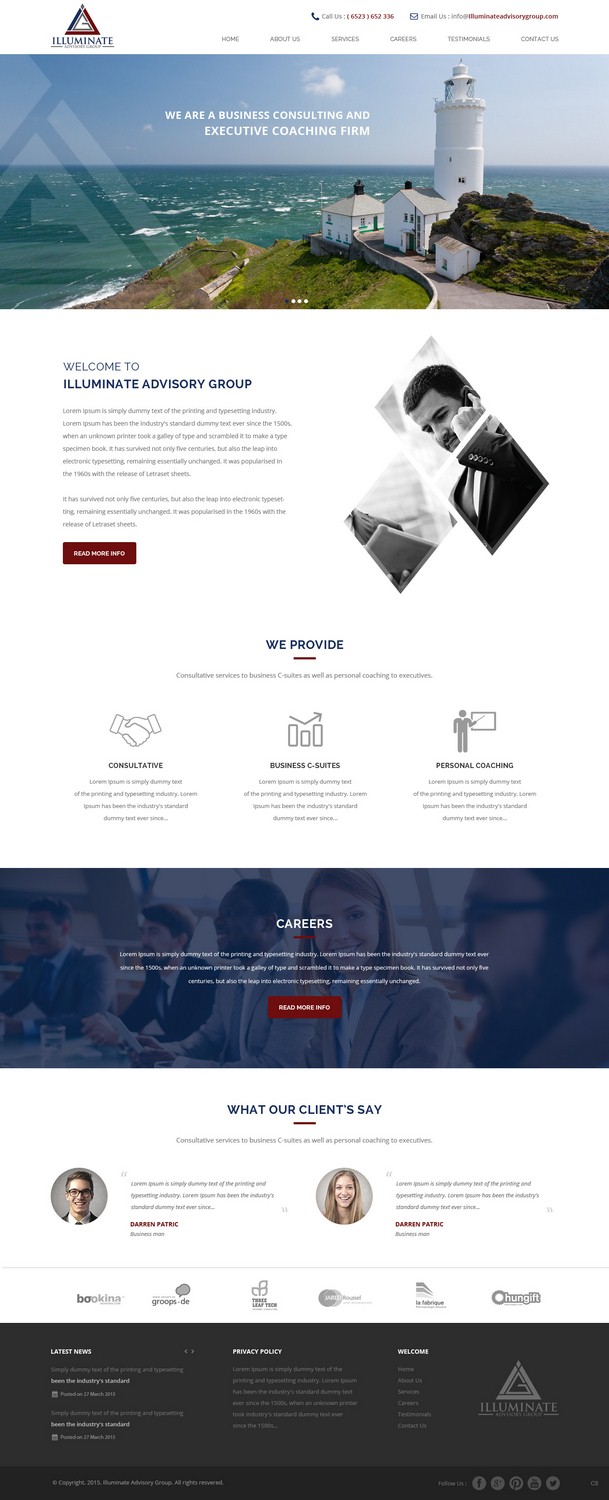 Web Design by pb for Illuminate Advisory Group | Design #9268373