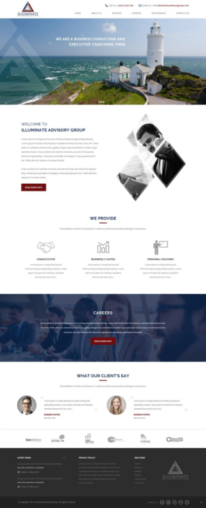 Web Design by pb for Illuminate Advisory Group | Design: #9268373