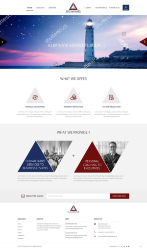 Web Design by pb for Illuminate Advisory Group | Design: #9275862