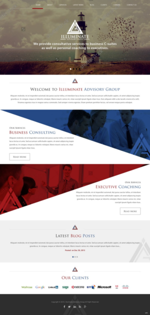 Web Design by pb for Illuminate Advisory Group | Design: #9275864