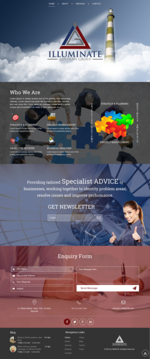 Web Design by rightway for Illuminate Advisory Group | Design: #9257979