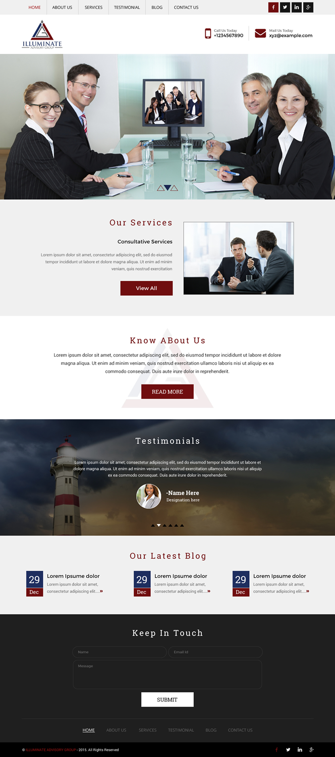 Web Design by rightway for Illuminate Advisory Group | Design #9257981