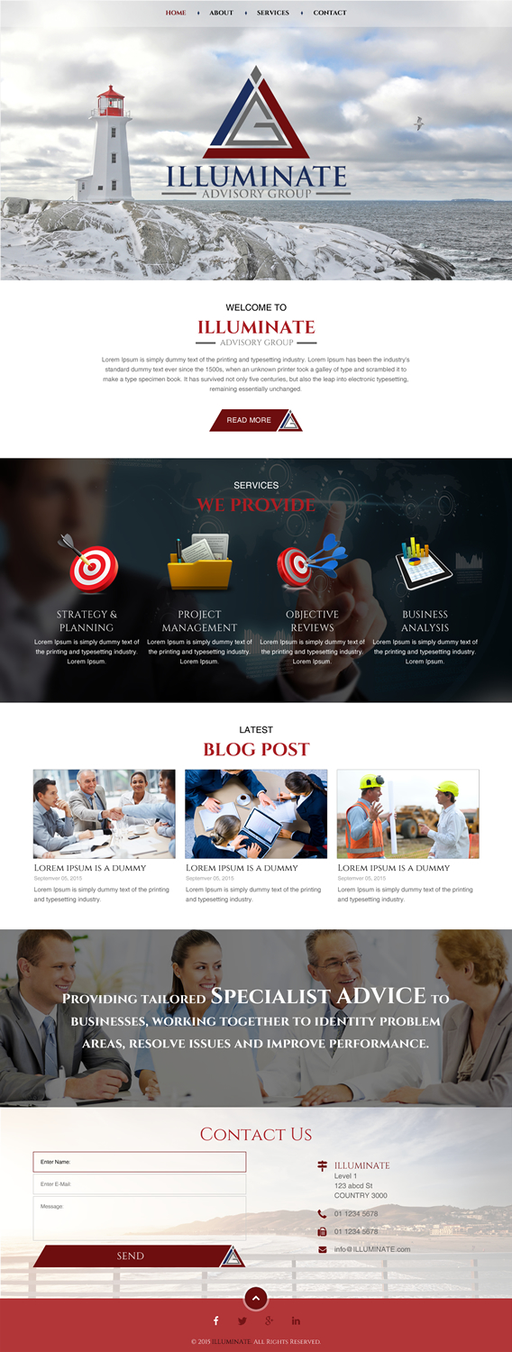 Web Design by rightway for Illuminate Advisory Group | Design: #9257991