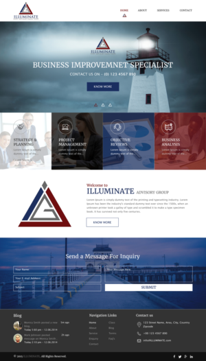Web Design by rightway for Illuminate Advisory Group | Design: #9258667