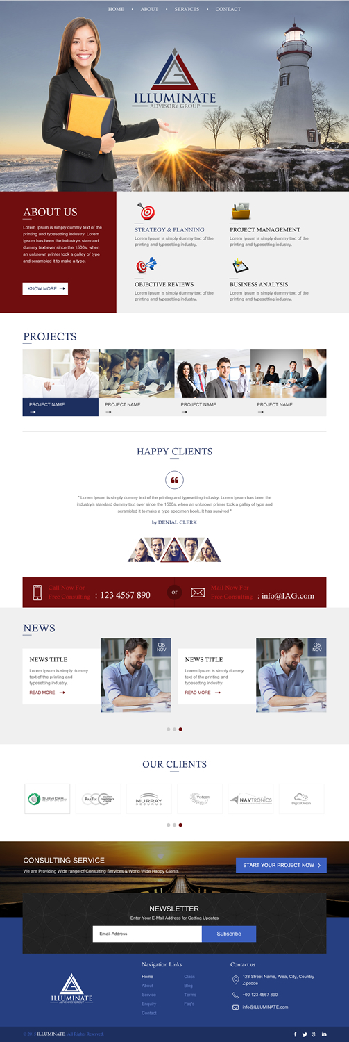 Web Design by rightway for Illuminate Advisory Group | Design #9259294