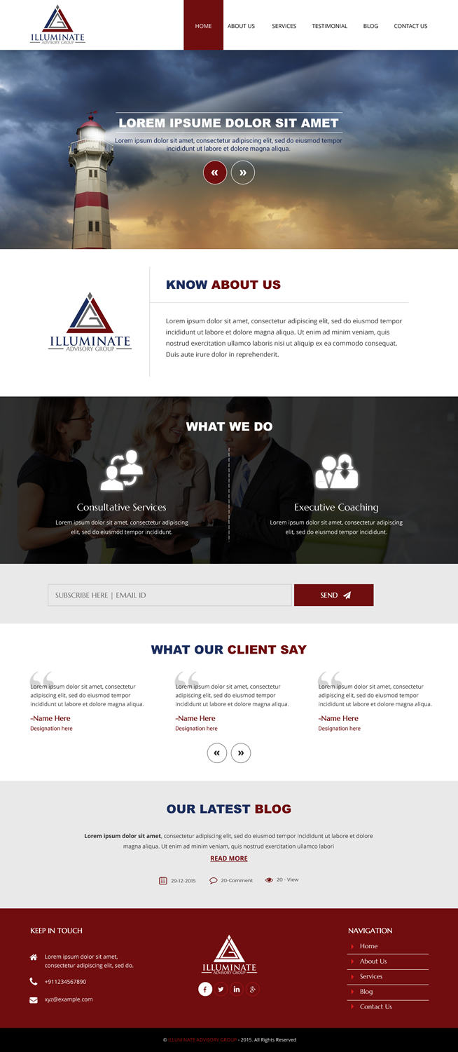 Web Design by rightway for Illuminate Advisory Group | Design #9273258