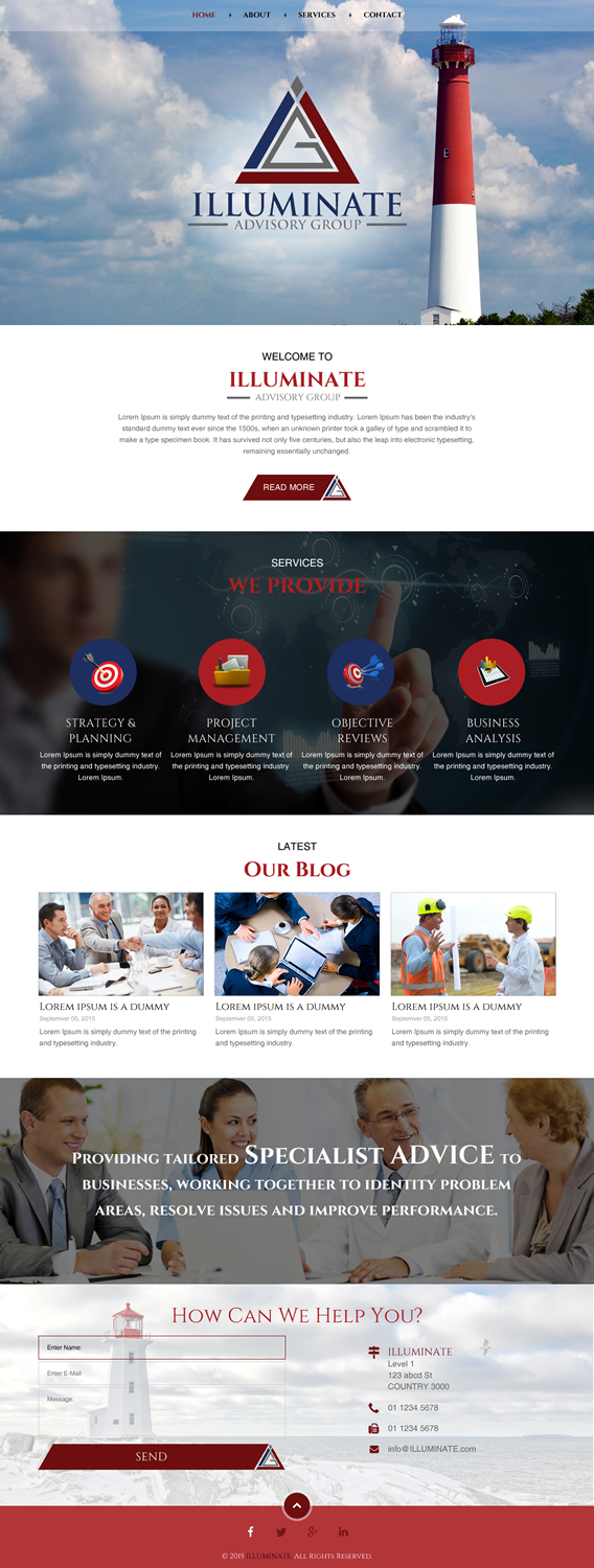 Web Design par rightway pour Illuminate Advisory Group | Design #9284546