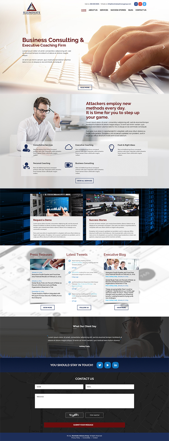 Web Design by Abdul Haseeb for Illuminate Advisory Group | Design #9262748