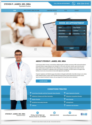 Web Design by -Marc- for Steven P James, MD | Design: #9415613