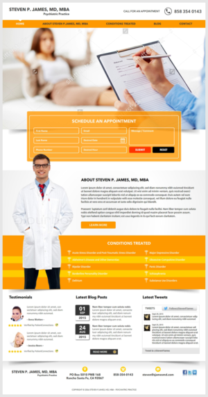 Web Design by -Marc- for Steven P James, MD | Design: #9416101