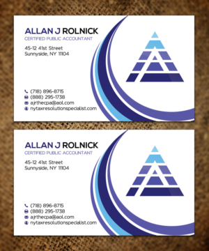 Business Card Design by Sandaruwan for Allan J Rolnick, CPA | Design #9300876