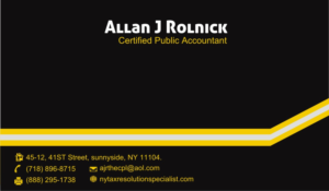 Business Card Design by Aijaz Hayat for Allan J Rolnick, CPA | Design: #9287720