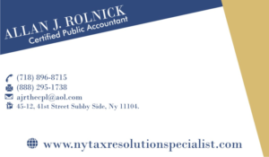Business Card Design by Aijaz Hayat for Allan J Rolnick, CPA | Design: #9307565