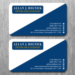 Design de Carte de Visite par Lanka Ama pour Allan J Rolnick, CPA | Design : #9264614
