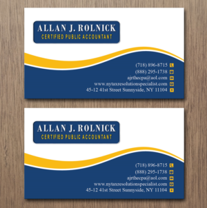 Business Card Design by Lanka Ama for Allan J Rolnick, CPA | Design: #9264636