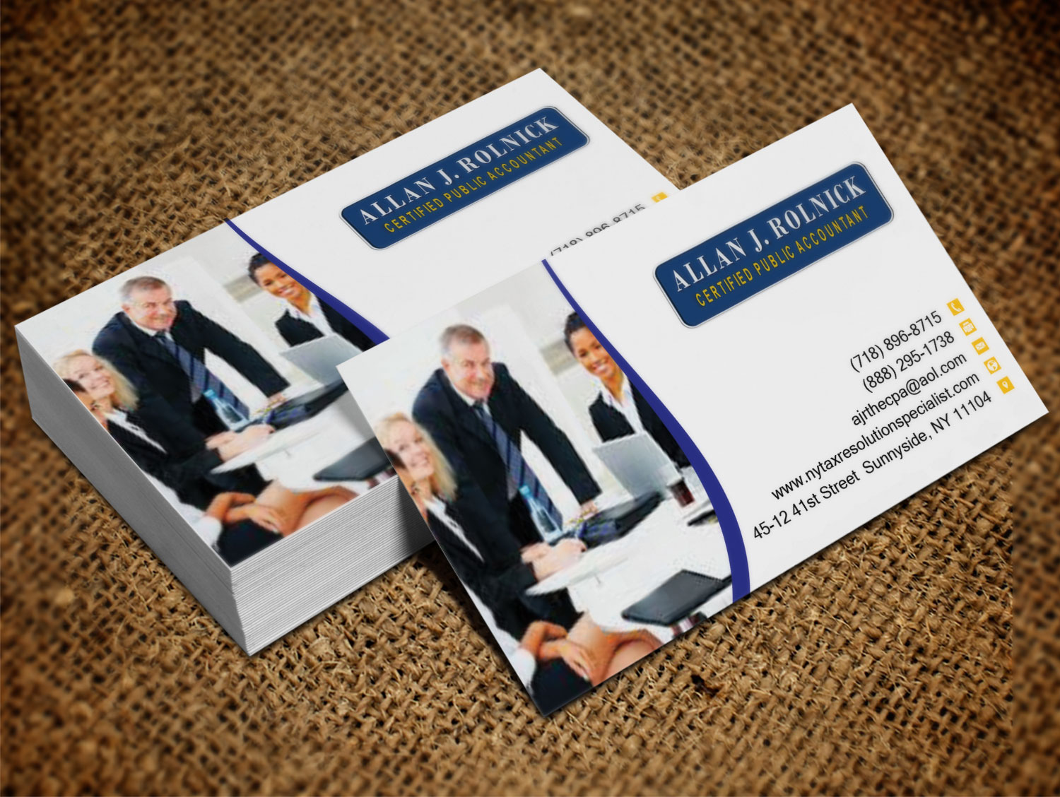 Business Card Design by Lanka Ama for Allan J Rolnick, CPA | Design #9264637