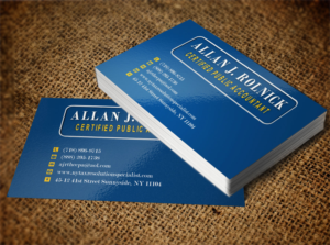 Business Card Design by Lanka Ama for Allan J Rolnick, CPA | Design: #9264642