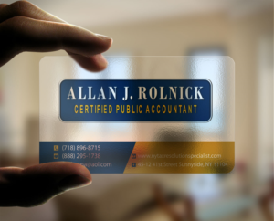 Business Card Design by Lanka Ama for Allan J Rolnick, CPA | Design: #9264644