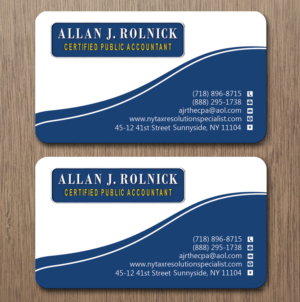 Business Card Design by Lanka Ama for Allan J Rolnick, CPA | Design: #9264652
