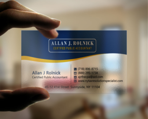 Business Card Design by Lanka Ama for Allan J Rolnick, CPA | Design: #9264664