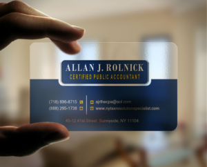 Business Card Design by Lanka Ama for Allan J Rolnick, CPA | Design: #9265115