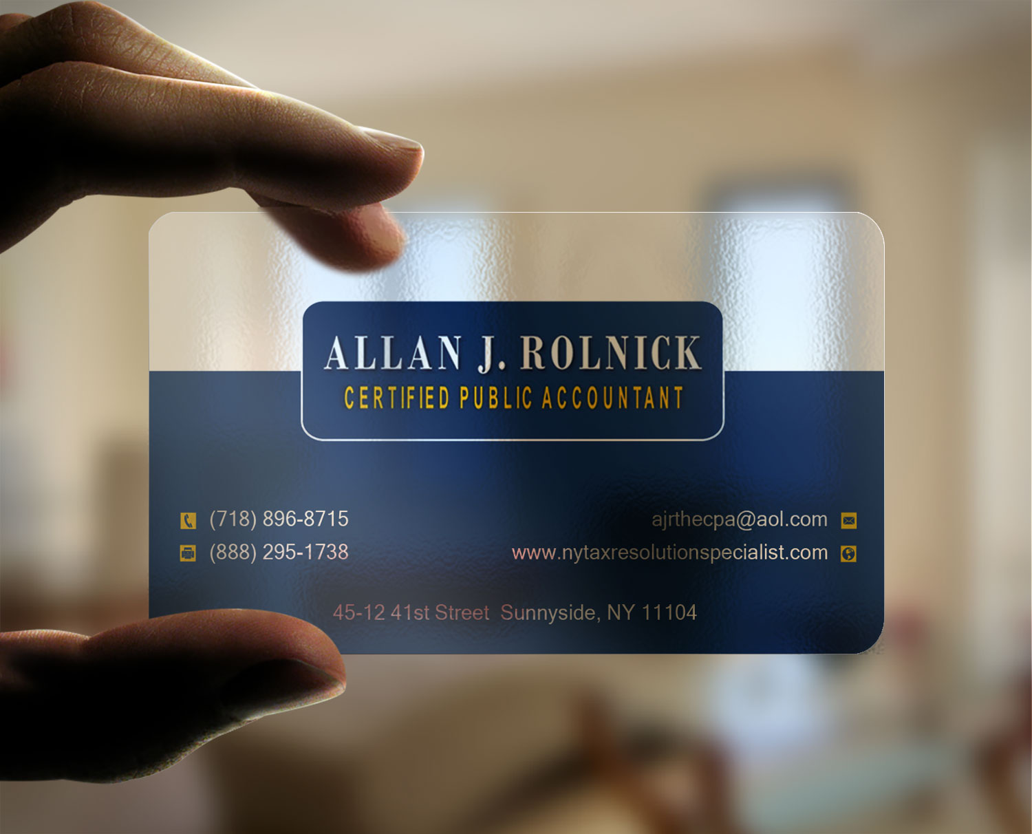 Business Card Design by Lanka Ama for Allan J Rolnick, CPA | Design #9265119