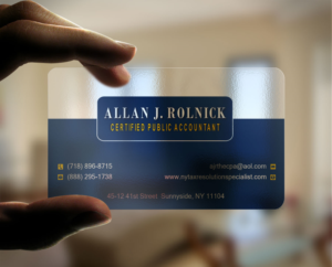 Business Card Design by Lanka Ama for Allan J Rolnick, CPA | Design: #9265119