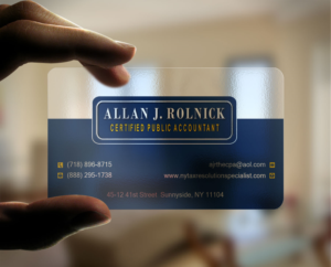 Business Card Design by Lanka Ama for Allan J Rolnick, CPA | Design: #9265120